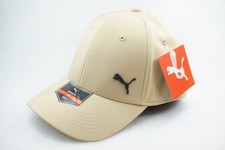 Puma Men's L/XL Stretch Fit Baseball Cap Hat Beige Tan PV1627
