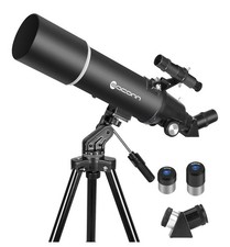 Telescopes for Adults Astronomy, 80mm Aperture 600mm Refractor Telescope