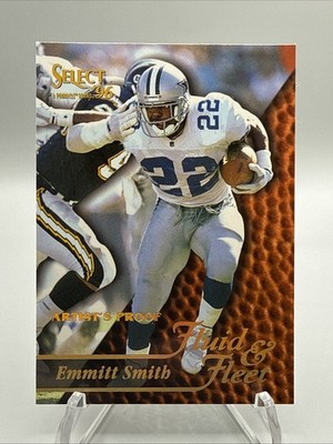 1996 Select EMMITT SMITH Fluid & Fleet Artist's Proof #187 - Dallas Cowboys