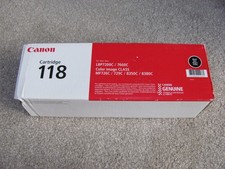 Genuine Canon 118 Toner Cartridges Black BRAND NEW SEALED