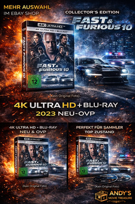 FAST & FURIOUS 10 - COLLECTOR'S EDITION -  4K Ultra HD - Blu-ray, 2023 - NEU-OVP