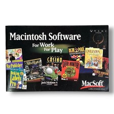 Vintage MacSoft Product Catalog Brochure - 1990s Macintosh Apple video games