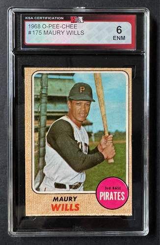 Maury Wills #175 1968 O Pee Chee card