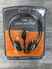 Plantronics Audio 326 Wired Stereo Headset 3.5mm New Sealed Skype Gaming