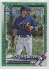 2021 Bowman Chrome Mega Box Green Mojo Refractor 78/99 Jordan Groshans 7m3