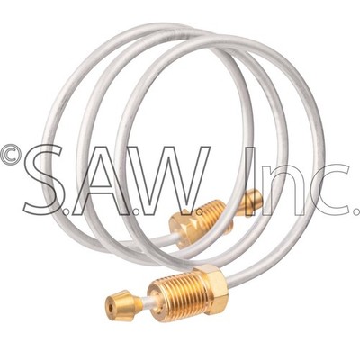 104510-01 Desa and FMI OEM Pilot Tube 1/8'' x 24'' with Threaded Nut Connections