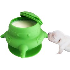 Newborn Puppy and Kitten Feeder, Milk Feeding Bowl - 4-Nipple Design for Easy...