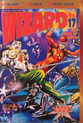 WIZARD COMICS MAGAZINE VOL 1 NO 17 JANUARY 1993 VALIANT CABLE IRON MAN BLOODSHOT