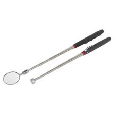 Image of Sealey Telescopic Magnetic Pick-Up Tool & Inspection Mirror Set 2pc S0940