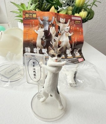 Bandai gashapon Gachapon white brown cat bandage