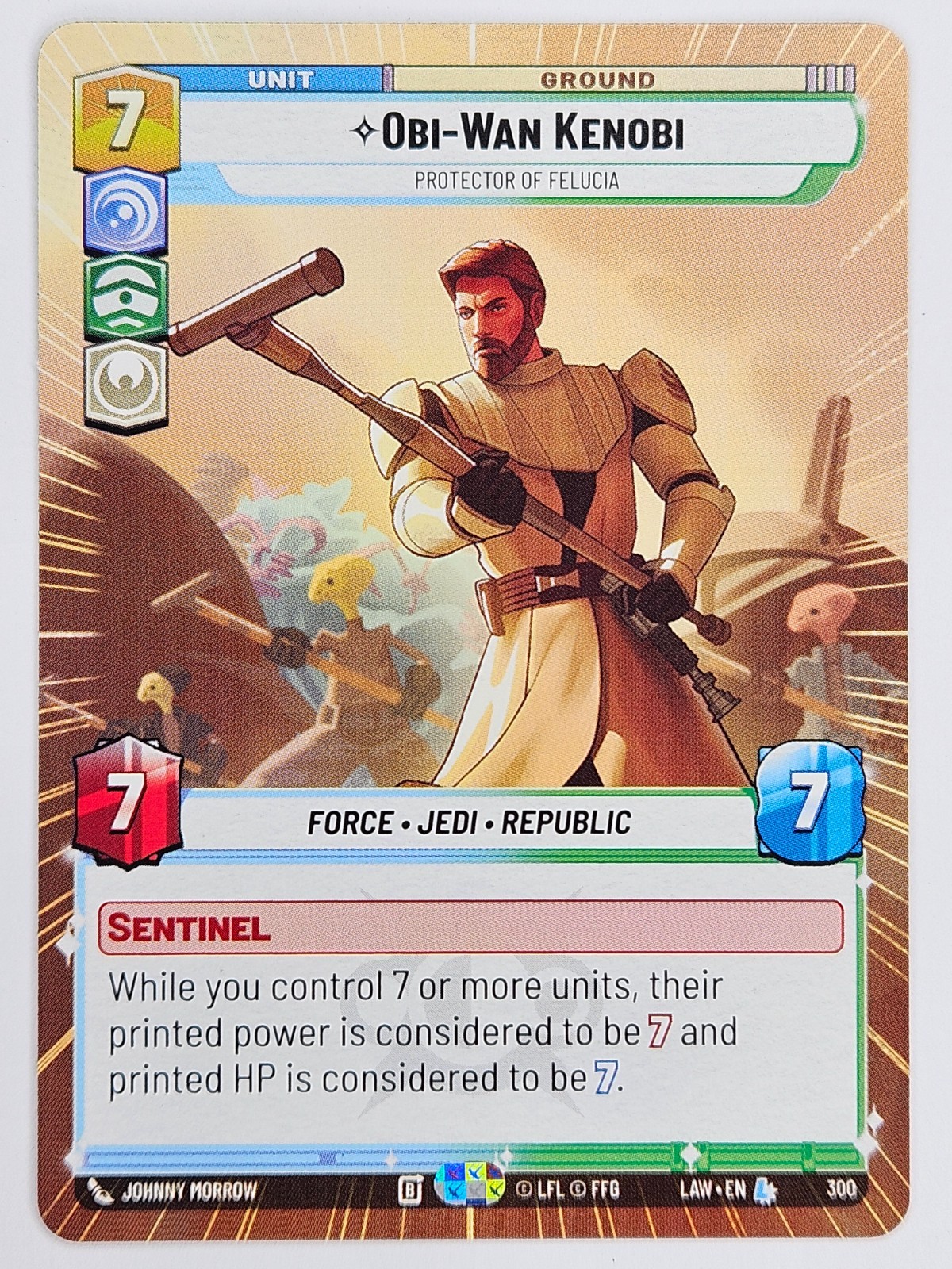 Star Wars Unlimited LAW LH 300 Obi-Wan Kenobi - Protector of Felucia Hyperspace