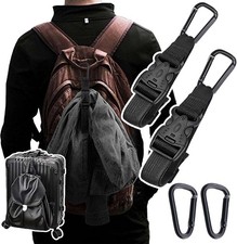 2 Pack Add a Bag Luggage Straps - Adjustable Suitcase Belts Travel Accessories -