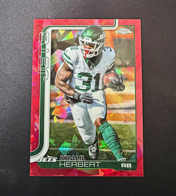 Topps Chrome 2025 Khalil Herbert New York Jets #131 Numbered /5
