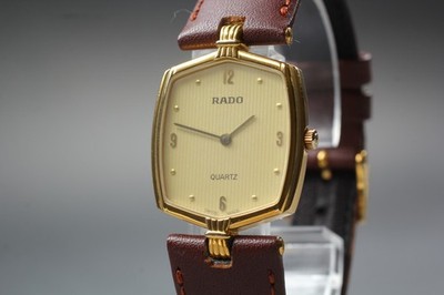 [Exc+5] Rado 133.5278.2 Gold Dial Bezel Quartz Swiss Women's Watch From JAPAN