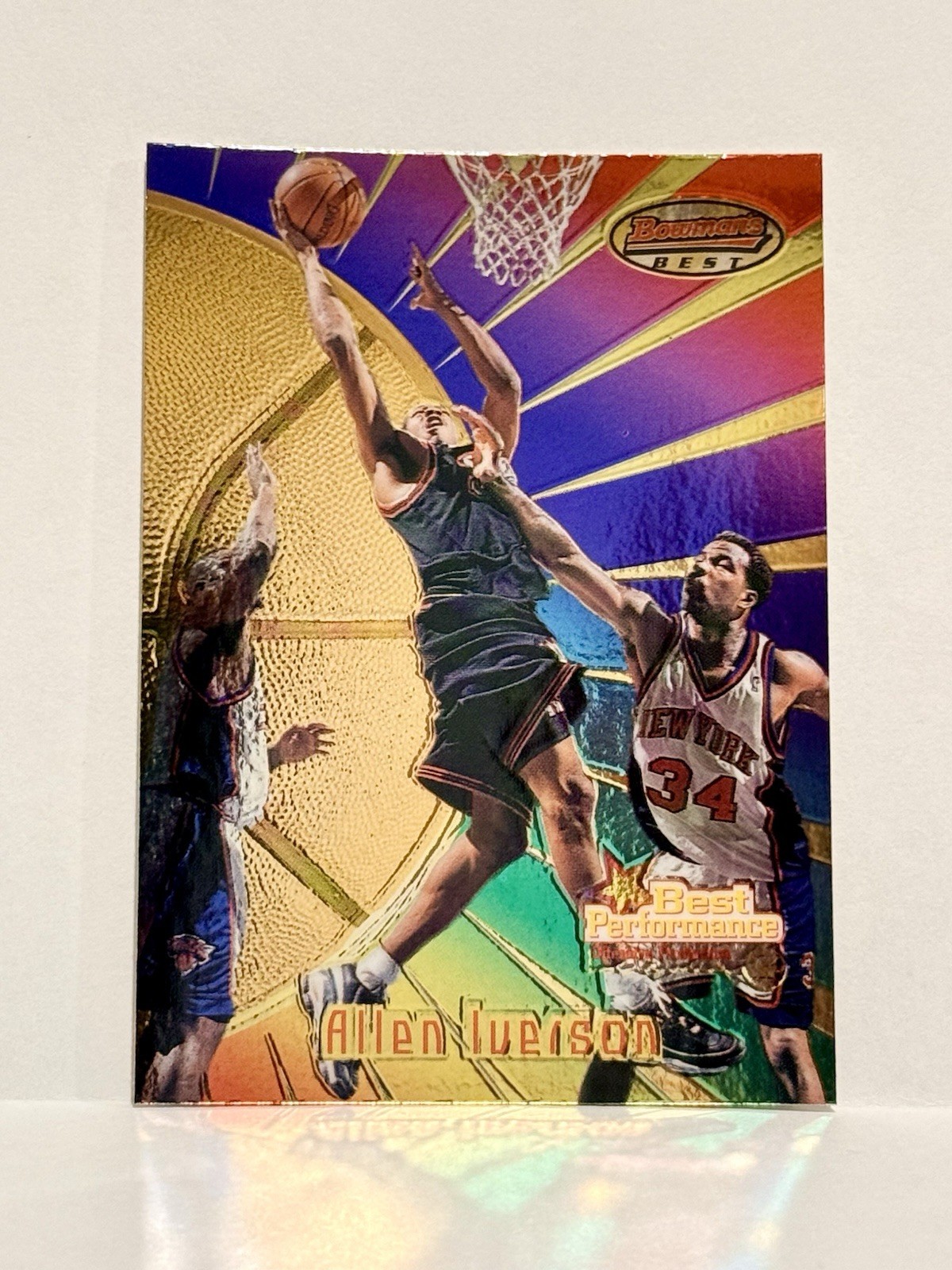 1997-98 Bowman's Best Allen Iverson #98 Best Performance 76ers
