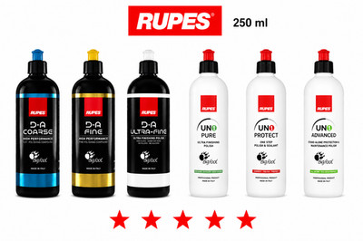 Rupes DA Politur Coarse, Fine, Uno Pure Finish, Uno Protect, Uno Advanced 250ml