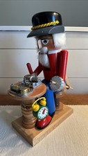 VTG SIGNED Steinbach Volkskunst “Clock Maker” Nutcracker  Made In Germany