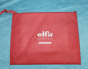 Elfa Hardware/storage/tool Red Zip Pouch Bag The Container Store 12x9x4-NEW