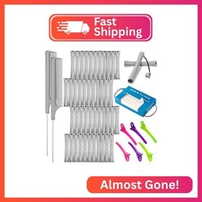 WILLBOND Hair Styling Kit: 48 Hair Perm Rods Plastic Cold Wave Rods, 2 Steel Pin