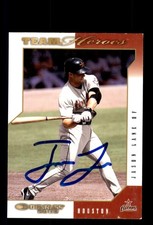 Signed Baseball Card Auto Jason Lane 2003 Donruss Team Heroes #226 Astros