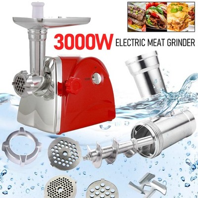 Heavy Duty Power 3000W Electric Meat Grinder Food Sausage Stuffer Maker 110-120v