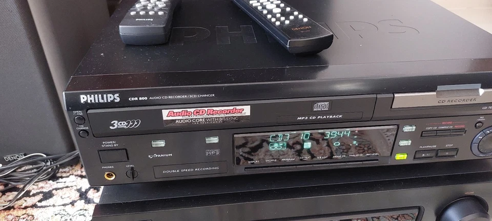 Denon DRA-500 AE Philips CDR CD Recorder 3 CD Changer + 2 CANTON Fonum 301 TOP - Bild 3 von 4