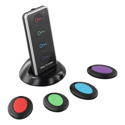 Sturdy Wireless Key Finder with Sound Reminder 4 Receivers for Multiple Items