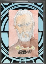 Count Dooku Topps High Tek Star Wars Saga Original Sketch Card 1/1
