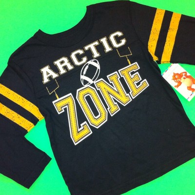 NEW! ''ARCTIC ZONE'' Football Baby Boys 4T Graphic Shirt Gift! Black Nice Cool LS