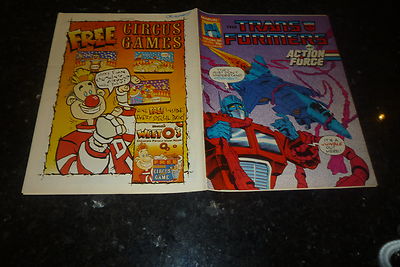 The TRANSFORMERS & ACTION FORCE Comic - No 196 - Date 17/12/1988 - Marvel Comic