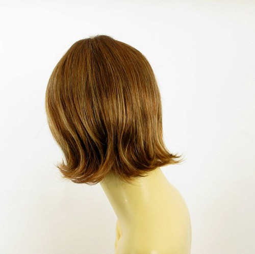 Perruque femme courte Châtain Cuivré Méché Blond Clair ROSY 6BT27B - Imagen 5 de 8