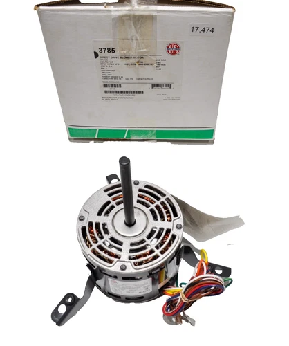 U.S. Motors 3785 Direct Drive Blower Motor 1/3 HP 1075 RPM 3 Speed K55HXTLT-9490