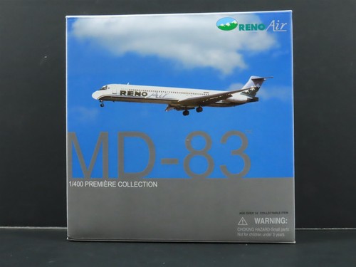 1:400 Dragon Wings 55488 Die-Cast Reno Air McDonnell Douglas MD-83 Airliner - Picture 13 of 14