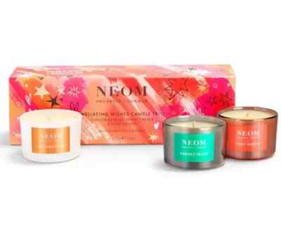 NEOM Wellbeing Wishes Candle Trio 75g - Geschenk/Geschenk