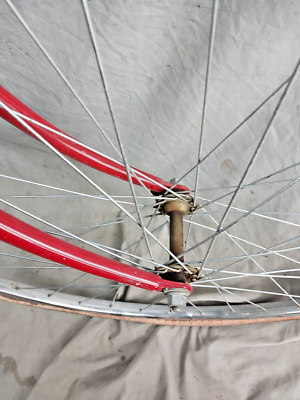 80s BIKE フットボールT デビル レッド シングルステッチ rachel-dard-vitus-steel-road-