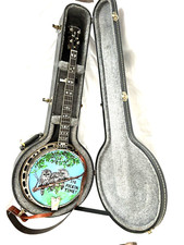 Rare Eugene "Corky" Wirick Custom Made Banjo MOP inlay w/ Case