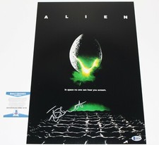 ACTOR TOM SKERRITT SIGNED 'ALIEN' 12x18 MOVIE POSTER 1 BECKETT COA DALLAS 1979