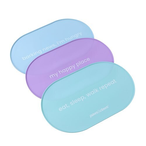 Paws n Claws Pet Dog Cat Silicone Pet Food Pet Bowl Drinking Mat Dog Feeding - Picture 6 of 6