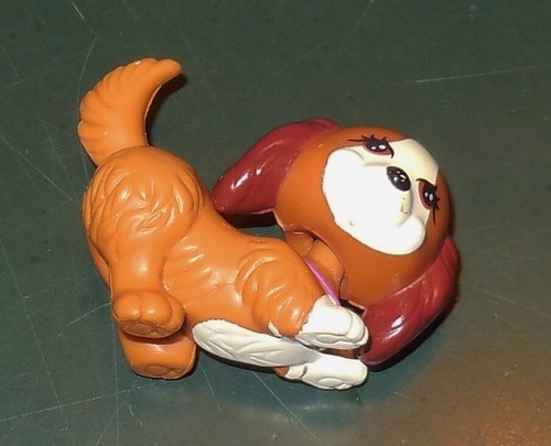 VINTAGE LITTLEST 1992 PET PRESENTS ANIMAL PLAYFUL PUPPIES BASKET BED SET LOT - Picture 5 of 11