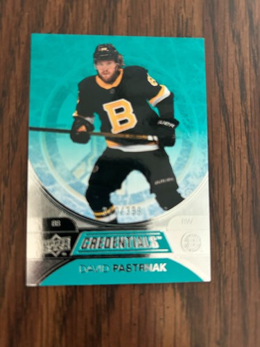 2021-22 UPPER DECK CREDENTIALS - GREEN - DAVID PASTRNAK 340/399