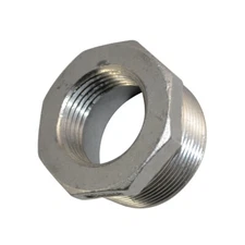 1.5" to 1" NPT threaded SS 304 HEX Reducing bush Pipe Reducer Fitting Adapter