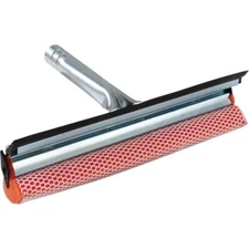 (2)- Ettore 10 In. Rubber Window Glass Squeegee W/nylon scrubber Model: 59010
