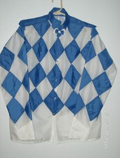 2CT HORSE RACE JOCKEYSILKS THIS DESIGN WITH LOGO CHOOSE COLORS NYLON FR SEAMS