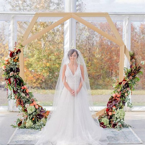 Arco de rosas madera arco de madera arco de flores arco de puerta arco redondo arco de clasificación decoración de boda - Imagen 2 de 9