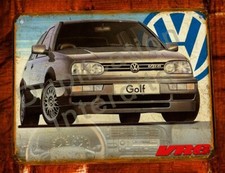 plaque métal vintage VW Golf 3 VR6