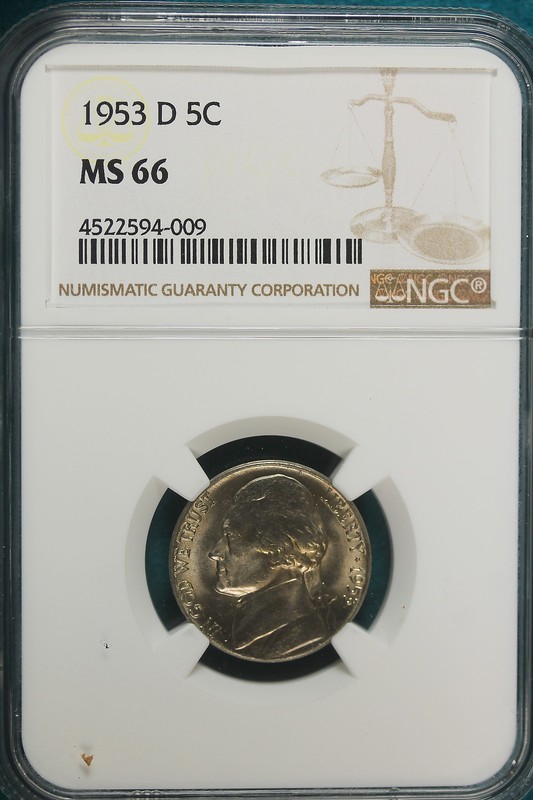 1953-D NGC MS 66 Jefferson Nickel!! #B8148