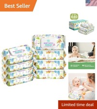 Gentle Unscented Baby Wipes, 640 Count - Soft, Hypoallergenic  Biodegradable