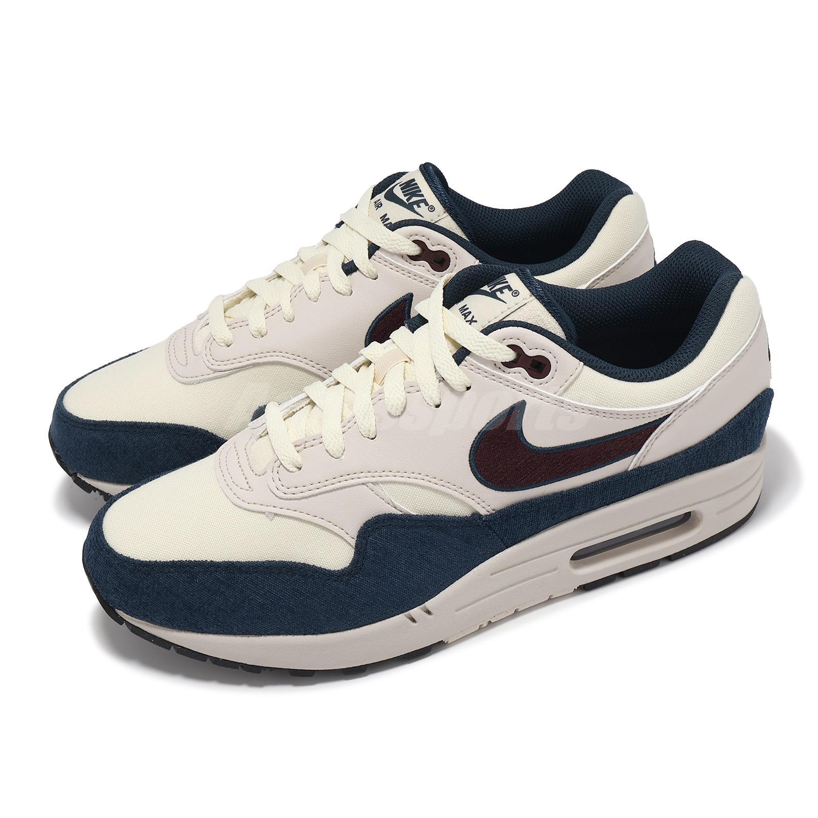Nike Air Max 1 Coconut Milk Burgundy Crush / мужская повседневная обувь в стиле лайфстайл FN6952-103
