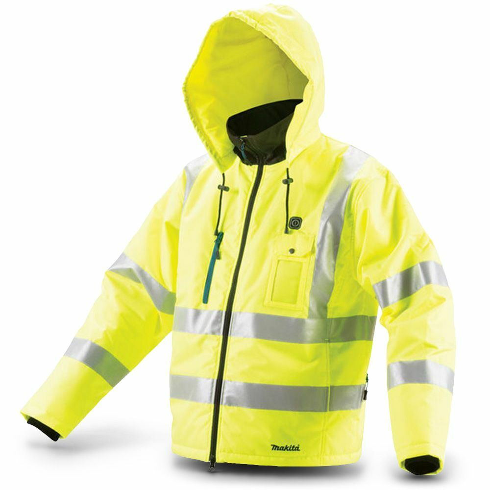 Makita 12V MAX HIGH VISIBILITY HEATED JACKET 5-Heat Zones- Size XL