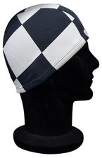 CHEX Elastisch Erwachsene Polyester Stretchbar Schwimmhut Schwarz Weiß L Kariert